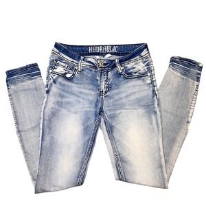 Hydraulic Lola Skinny Jeans Acid Wash Low Rise Size 3